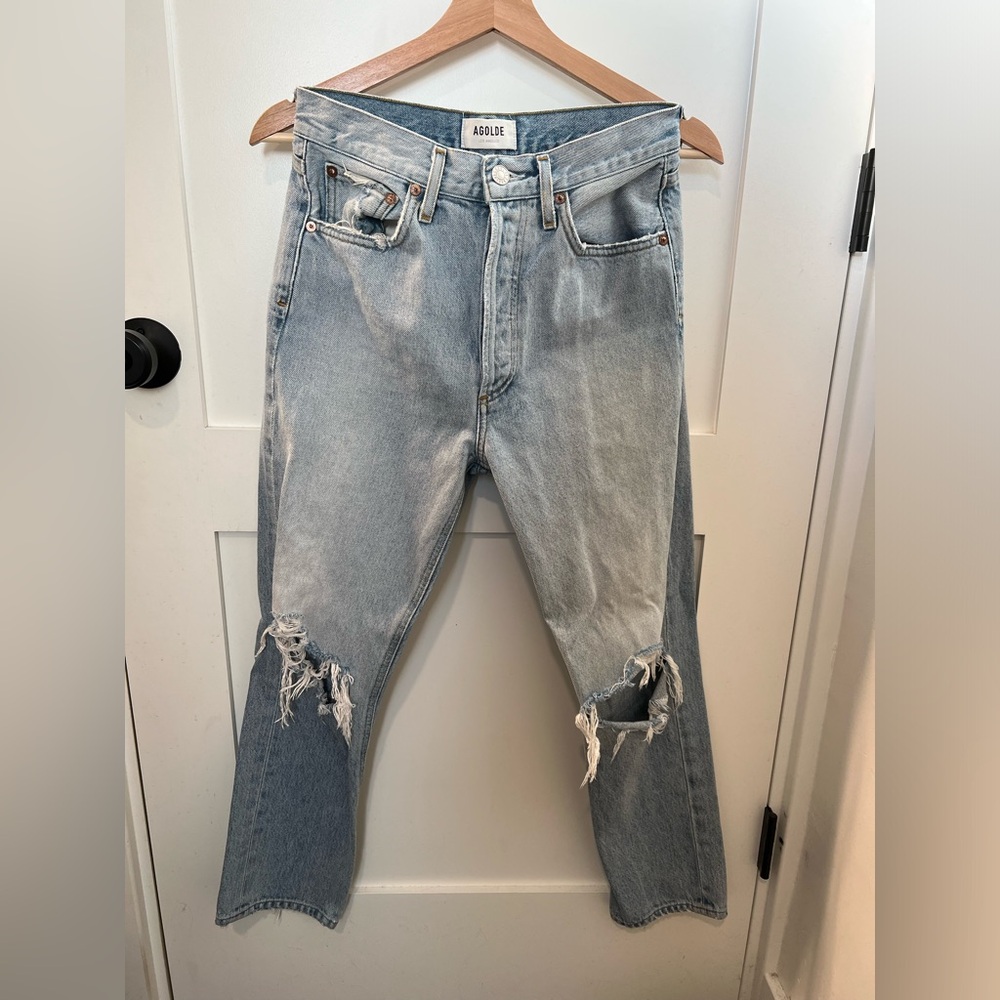 AGOLDE Denim - High Rise Riley Crop Jeans - 26